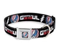 Dog Collar GDAK-Grateful Dead Steal Your Face Stars and Stripes Logo Full Color