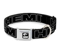 Dog Collar HEB-HEMI Elephant Logo Full Color Black/White HEMI Bold Outline Black