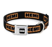 Dog Collar HEP-HEMI Bold Full Color Black/Orange/White/Black HEMI Bold Black/Ora