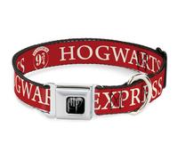 Dog Collar HPA-Harry Potter Logo Full Color Black/White HOGWARTS EXPRESS 9¾ Red/