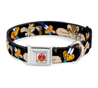 Dog Collar LTA-Looney Tunes Logo White Road Runner/Wile E. Coyote Expressions CL