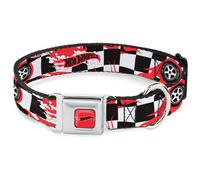 Dog Collar MTYN-HOT WHEELS Classic Flame Logo Full Color Red/White/Black HOT WHE