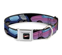 Dog Collar MTYP-HOT WHEELS Classic Flame Logo Full Color Black/Red/White HOT WHE