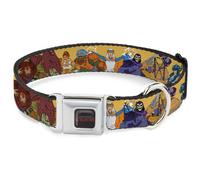 Dog Collar MUAX-MASTERS OF THE UNIVERSE REVELATION Title Logo Full Color Black M