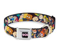 Dog Collar NKE-Nick 90'S Icon Black/Blue/Pink Nick 90's Rewind 16-Character Pose