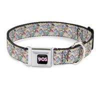Dog Collar NKE-Nick 90'S Icon Black/Blue/Pink Nick 90's Rewind 8-Character Mash