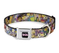 Dog Collar NKE-Nick 90'S Icon Black/Blue/Pink Nick 90's Rewind Character Mash Up