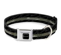 Dog Collar PLYG-BARRACUDA Script Logo Full Color Black/White BARRACUDA Script St