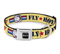 Dog Collar PNTM-PEANUTS Title Logo Full Color Black/White Peanuts Snoopy FLY BOY