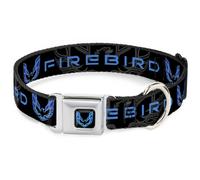 Dog Collar POH-Pontiac Firebird Logo Black/Blues Pontiac FIREBIRD/Logo Black/Gra
