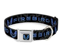 Dog Collar POH-Pontiac Firebird Logo Black/Blues Pontiac FIREBIRD/Logo Black/Gra