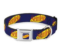 Dog Collar SEIC-SEINFELD Spotlight Logo Full Color Navy/Yellow/Red SEINFELD Spot