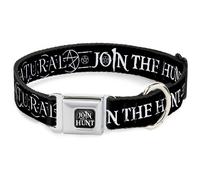 Dog Collar SNDD-SUPERNATURAL JOIN THE HUNT Icons Logo Full Color Black/White SUP