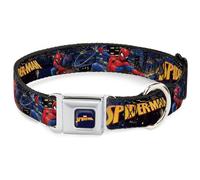 Dog Collar SPDFJ-MARVEL SPIDER-MAN Title Logo Full Color Dark Blue SPIDER-MAN Ti
