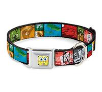 Dog Collar SQA-SpongeBob Face CLOSE-UP Krusty Krab's Cam Scene Blocks Medium 11-
