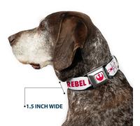 Dog Collar SWBBH-Star Wars Rebel Alliance Insignia Full Color White/Red Star War