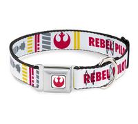 Dog Collar SWBBH-Star Wars Rebel Alliance Insignia Full Color White/Red Star War