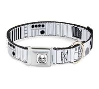 Dog Collar SWBBU-Star Wars Stormtrooper Face Full Color White/Black/Grays Star W