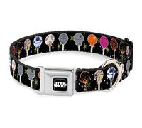 Dog Collar SWBJY-STAR WARS Logo Full Color Black/White Star Wars Festive Lollipo