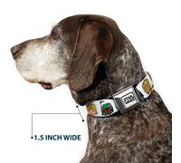 Dog Collar SWBRV-STAR WARS Doodle Logo Full Color White/Black Star Wars 6-Charac
