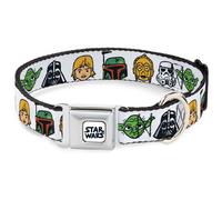 Dog Collar SWBRV-STAR WARS Doodle Logo Full Color White/Black Star Wars 6-Charac