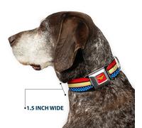 Dog Collar WWA-Wonder Woman Red Wonder Woman Stripe/Stars Red/Gold/Blue/White Sm