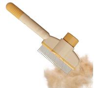 Dog Comb - Spazzola per la pulizia dei capelli | Multifunzionale Dog Comb Grooming Tool | Pet Detangling Self-Cleaning Brush for Shedding Hair Cleaning Portable Design for Indoor Puppy Kitten Bath