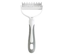 Dog Combs Grooming, Double-Sided Pet Detangling Comb, Dog Hairbrush with Anti-Slip Grip, 6.89x3.15x0.98 inches Gentle Dematting Tool, Puppies Grooming for Shedding & Tangles