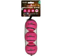 Dog Comets Neutron Star Tennis Ball With Squeaker Pink - M (Confezione da 3)