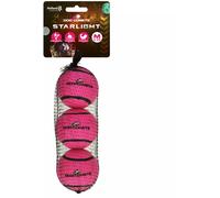Dog Comets Starlight Tennis Ball Pink - M (Confezione da 3)