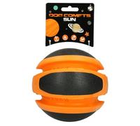 Dog Comets Sun - Ø14 cm - Gioco per cani - Palla per cani - Rimbalzante - TPR-gomma - Arancione/nero