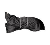 DOG Copenhagen Back-on-Track - Cappotto impermeabile per cani, 55 cm, colore: Nero