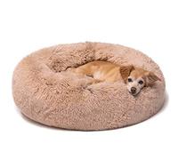 DOG Copenhagen Cesto a forma di gatto, cuscino a forma di gatto, cuscino a forma di gatto, cuscino morbido, con cestino antistress, cuscino in vimini, cuscino rotondo, diametro: 60 cm, marrone