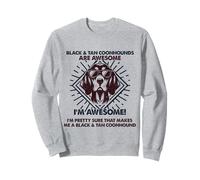 Dog Dad Are Awesome - Razza Black And Tan Coonhound Dog Mom Felpa