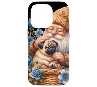 Dog Daddy Gnome Floral Graphic For Pug Grandma Who Love Pugs Custodia per iPhone 14 Pro