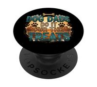 Dog Dads Do It Fur the Treats - Divertente umorismo per genitori di animali domestici PopSockets PopGrip Adesivo