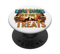 Dog Dads Do It Fur the Treats - Divertente umorismo per genitori di animali domestici PopSockets PopGrip Adesivo