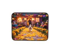 Dog Day of The Dead Custodia per computer portatile Notebook Computer Tablet Valigetta Borsa da trasporto per lavoro 12 pollici