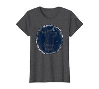 Dog Days Notti stellate Canino Celeste Maglietta, Donna, Grigio Scuro, XL