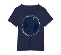 Dog Days Notti stellate Canino Celeste Maglietta, Donna Plus-Size, Navy, 3X