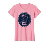 Dog Days Notti stellate Canino Celeste Maglietta, Donna, Rosa, 3XL