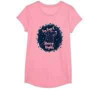 Dog Days Notti stellate Canino Celeste Maglietta, Ragazze, Rosa, M