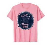 Dog Days Notti stellate Canino Celeste Maglietta, Uomo, Rosa, 3XL