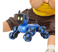 Dog Del Robot Telecomandata - PET ELETTRONICO Smart Dancing | Giocattolo Programmabile A 8 Ruote Con Occhi A LED Ed Effetti Sonori | Regalo Educativo Per I Compleanni Dei Ragazzi E Delle Ragazze E Il