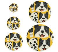 Dog Doodles, 5 coperture elastiche lavabili in 5 dimensioni, coperchi per pane, lievitazione di cibo, frutta avanzi