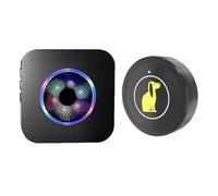Dog Door Bell - Wireless Waterproof Training Ghodswell con 5 livelli di volume regolabili per abiti per cani, gioco per il cantiere all'aperto, interno per cuccioli Accesso per la casa del vasino da v