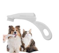 Dog Finger Toothbrush, spazzola per pulizia 0,79 x 0,35 in Soft Cat Oral Finger Brushes, portatile Mouth Freshens Breath, rimuovi Teeth for Dogs and Cats