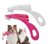 Dog Finger Toothbrush, Teeth Cleaning Brush 0.79x0.35in Soft Cat Oral Finger Brushes, Portable Mouth Freshens Breath, Removes Teeth for Dogs and Cats