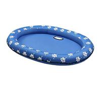 Dog Floatie - PVC 90 x 65 x 12 cm | Waterproof Pet Inflatable Pool Float With Drain Hole | Floating Raft Toy For Small Medium Large Dogs Puppies Cats Outdoor Garden Backyard Patio Beach Lake River Use