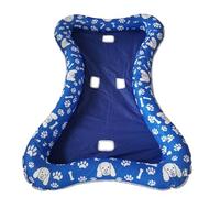 Dog Floats Pool, Pet Water Raft, Inflatable Swimming Mat with Reliable Air Valve, Floating Toy for Animal Play Tub Bath Lake River Backyard Outside Outdoor Fun, 57.48x37.4 Inches